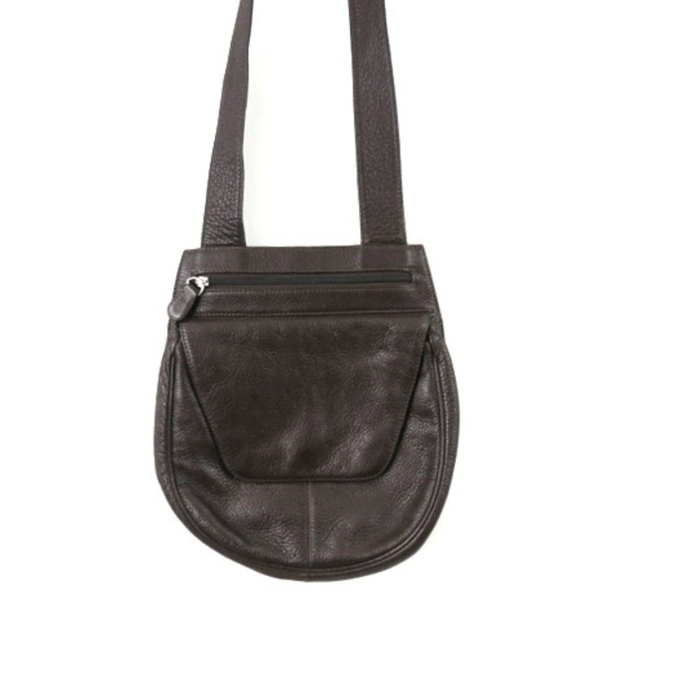 Dark Brown Leather Travelsmith Purse Travel Smith